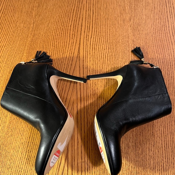 Lord &Taylor 424 Fifth Size 10 Black Bootie - Picture 6 of 12